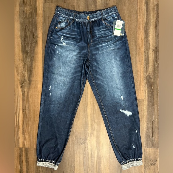 Democracy Skyrise Sublimated Jogger Pants Women’s Sz L Ab Technology Pull On NWT - Picture 2 of 15